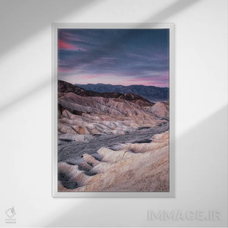 تابلو دکوراتیو امواج اثر فابیو آنتنور - نمای قابدار سفید