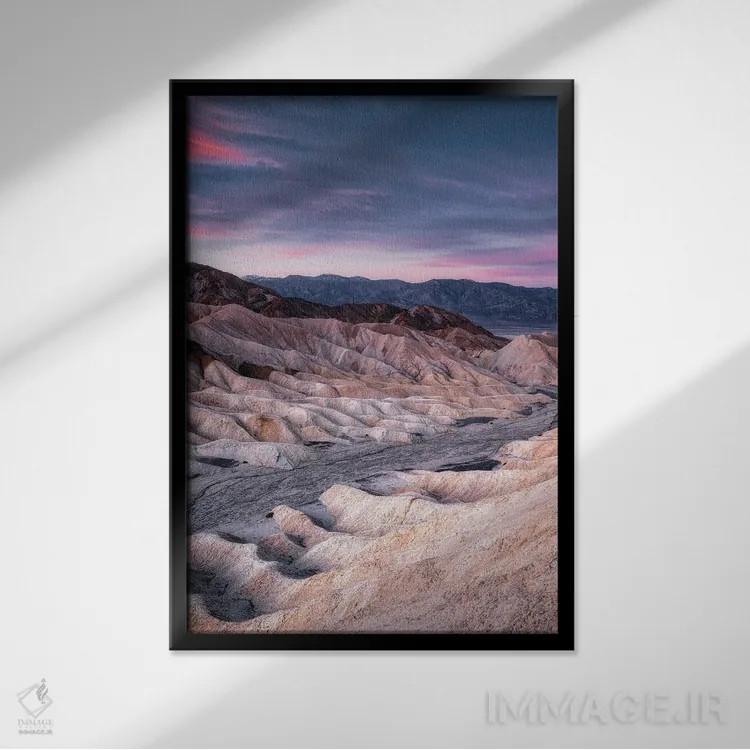 تابلو دکوراتیو امواج اثر فابیو آنتنور - نمای قابدار مشکی