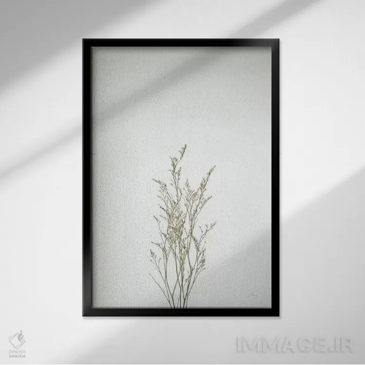 تابلو مدرن ساقه های ساده پنجم اثر فلیسیتی بردلی - نمای قابدار مشکی