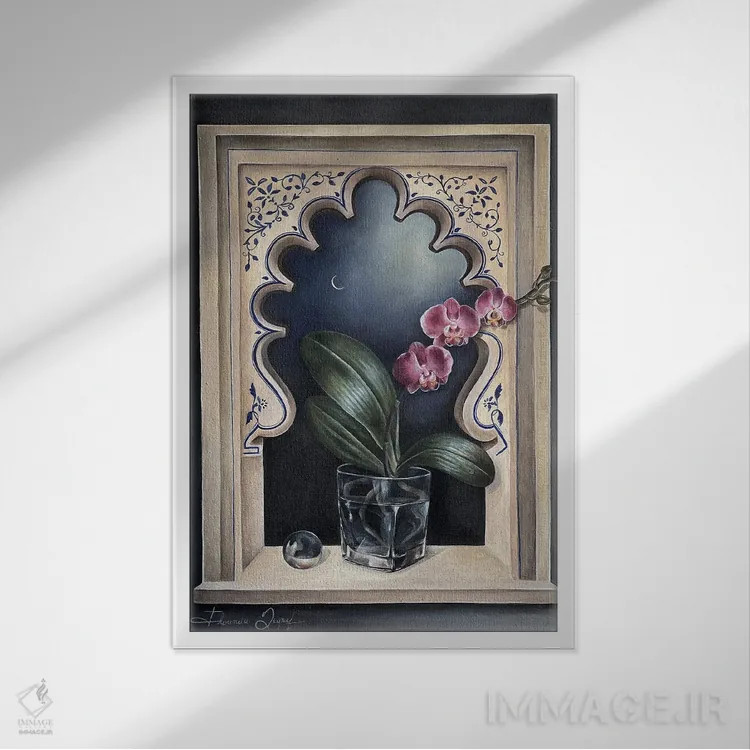 تابلو کلاسیک اما اثر فلورنسیا دگراف - نمای قابدار سفید