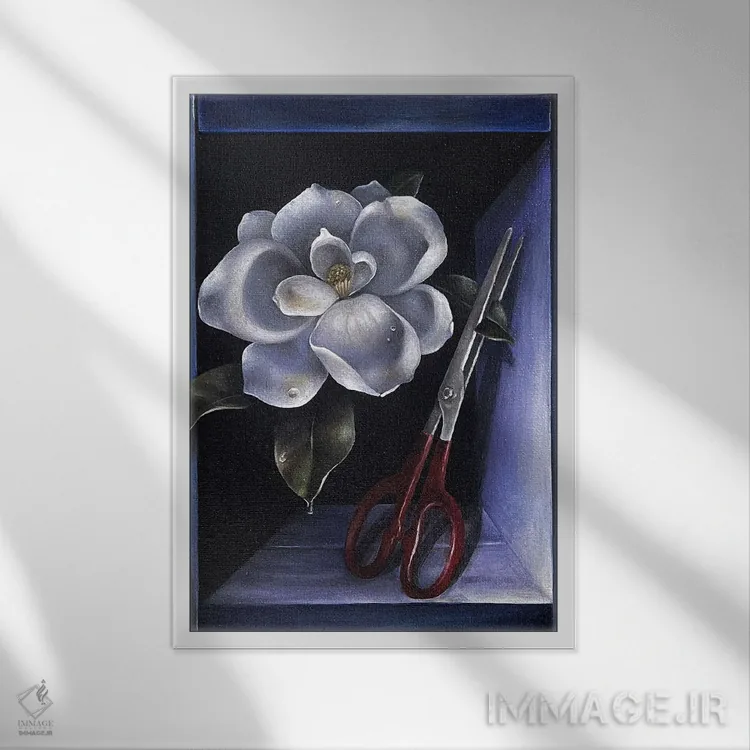 تابلو کلاسیک زمین اثر فلورنسیا دگراف - نمای قابدار سفید