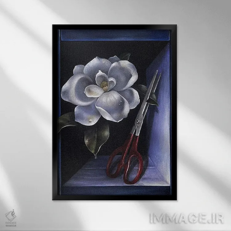 تابلو کلاسیک زمین اثر فلورنسیا دگراف - نمای قابدار مشکی