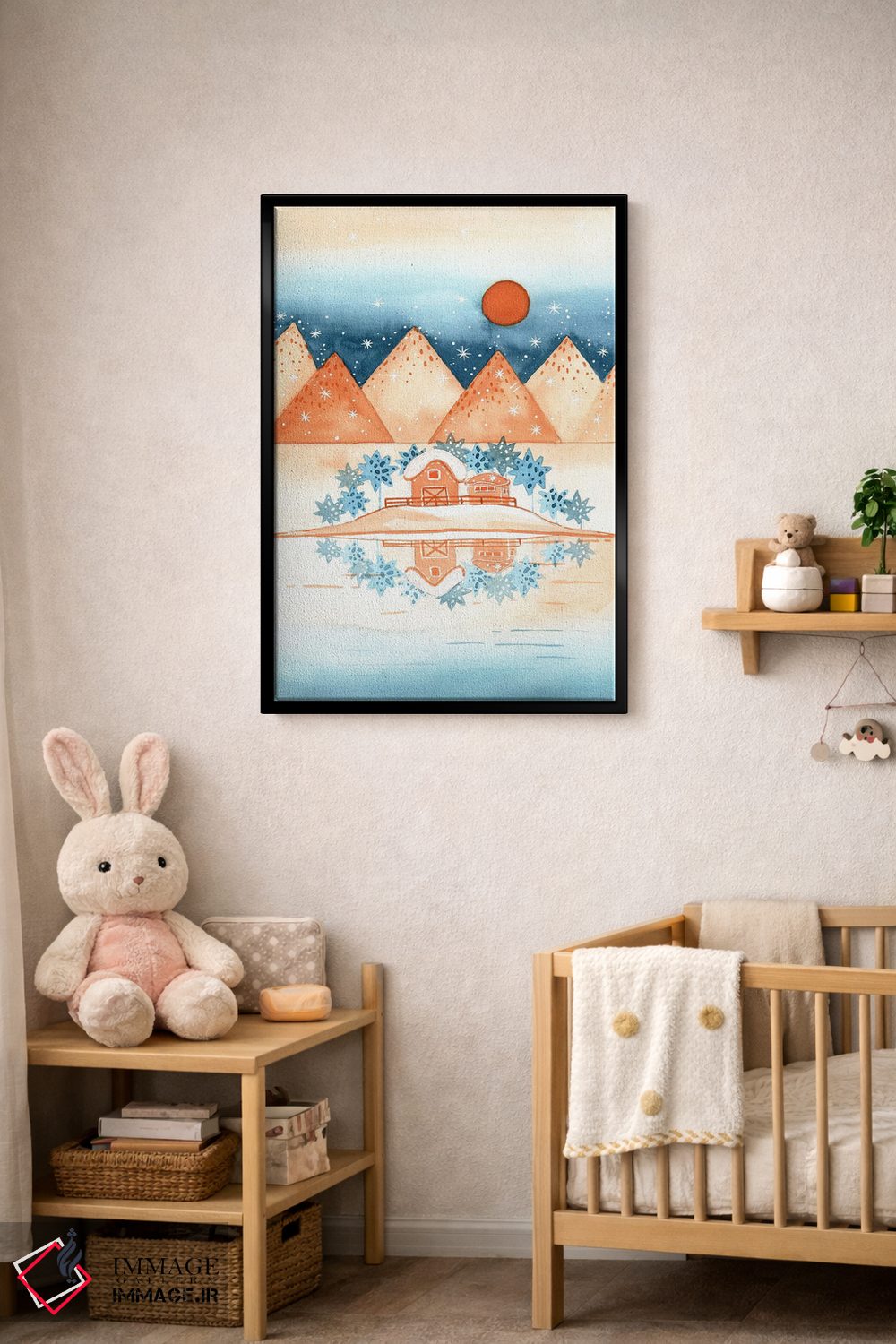 تابلو دکوراتیو بازتاب کریستالی اثر اف ان کی دیزاینز - D5B