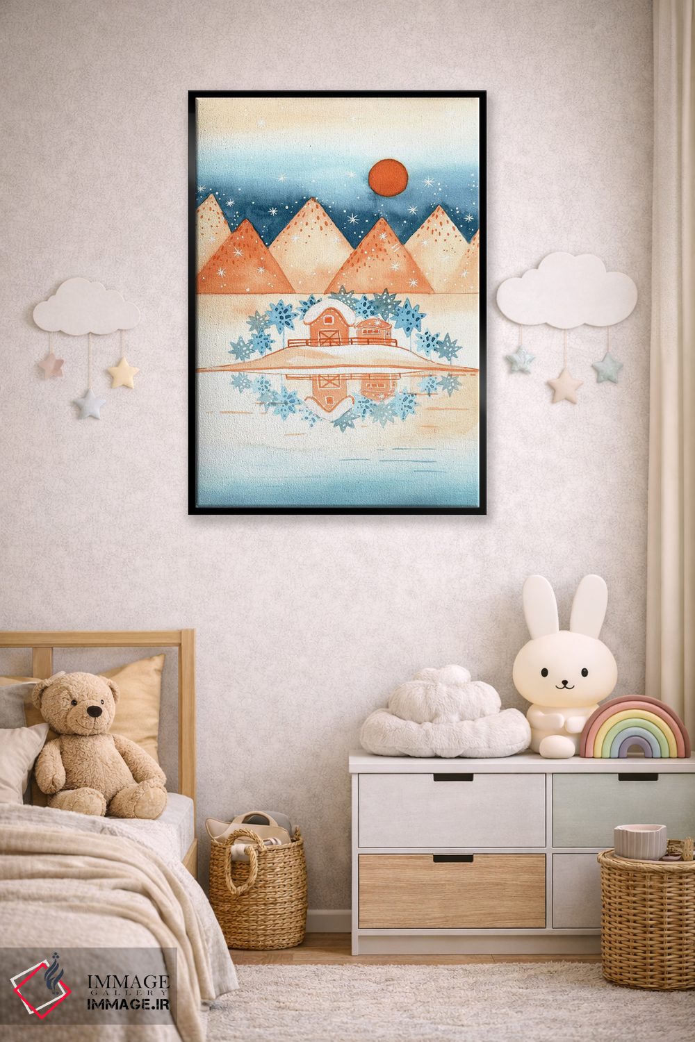 تابلو دکوراتیو بازتاب کریستالی اثر اف ان کی دیزاینز - D6B