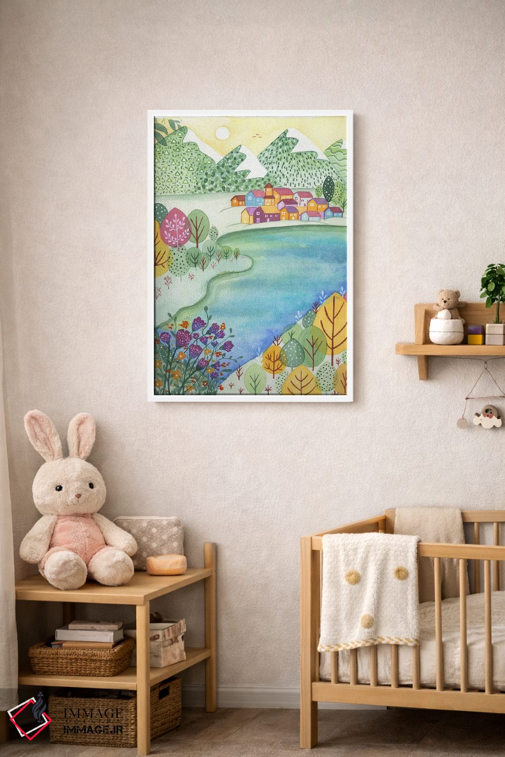تابلو دکوراتیو روستای رویایی اثر اف ان کی دیزاینز - D4W