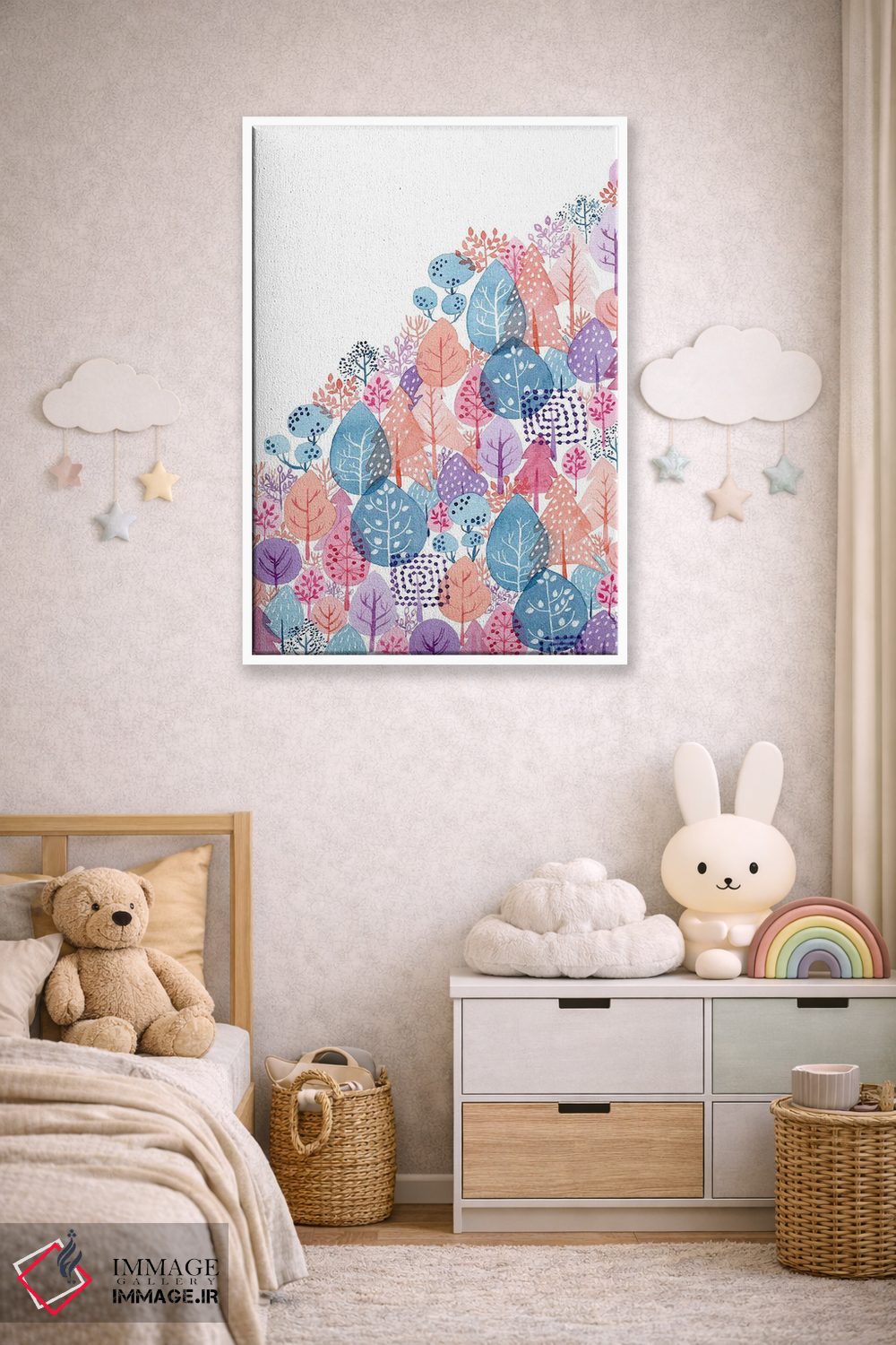 تابلو دکوراتیو نور عصرگاهی اثر اف ان کی دیزاینز - D3W