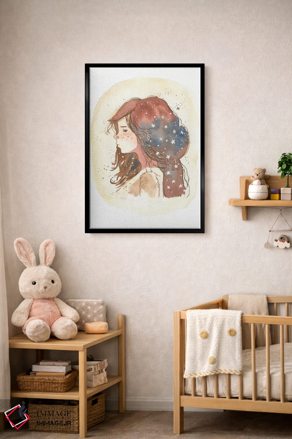 تابلو دکوراتیو زنانه الهی اثر اف ان کی دیزاینز - D6B