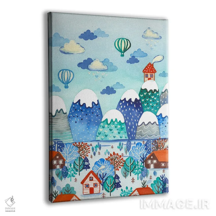 تابلو دکوراتیو زندگی بر قله اثر اف ان کی دیزاینز - نمای پرسپکتیو محصول