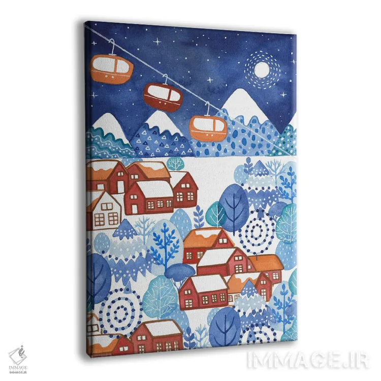 تابلو دکوراتیو فصل شاد اثر اف ان کی دیزاینز - نمای پرسپکتیو محصول