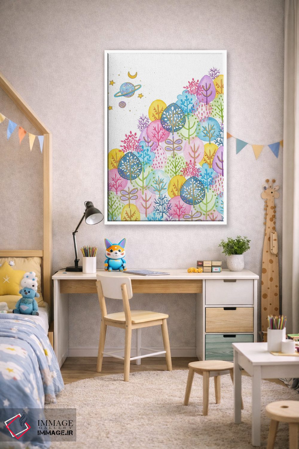 تابلو دکوراتیو ژوپیتر اثر اف ان کی دیزاینز - D1W