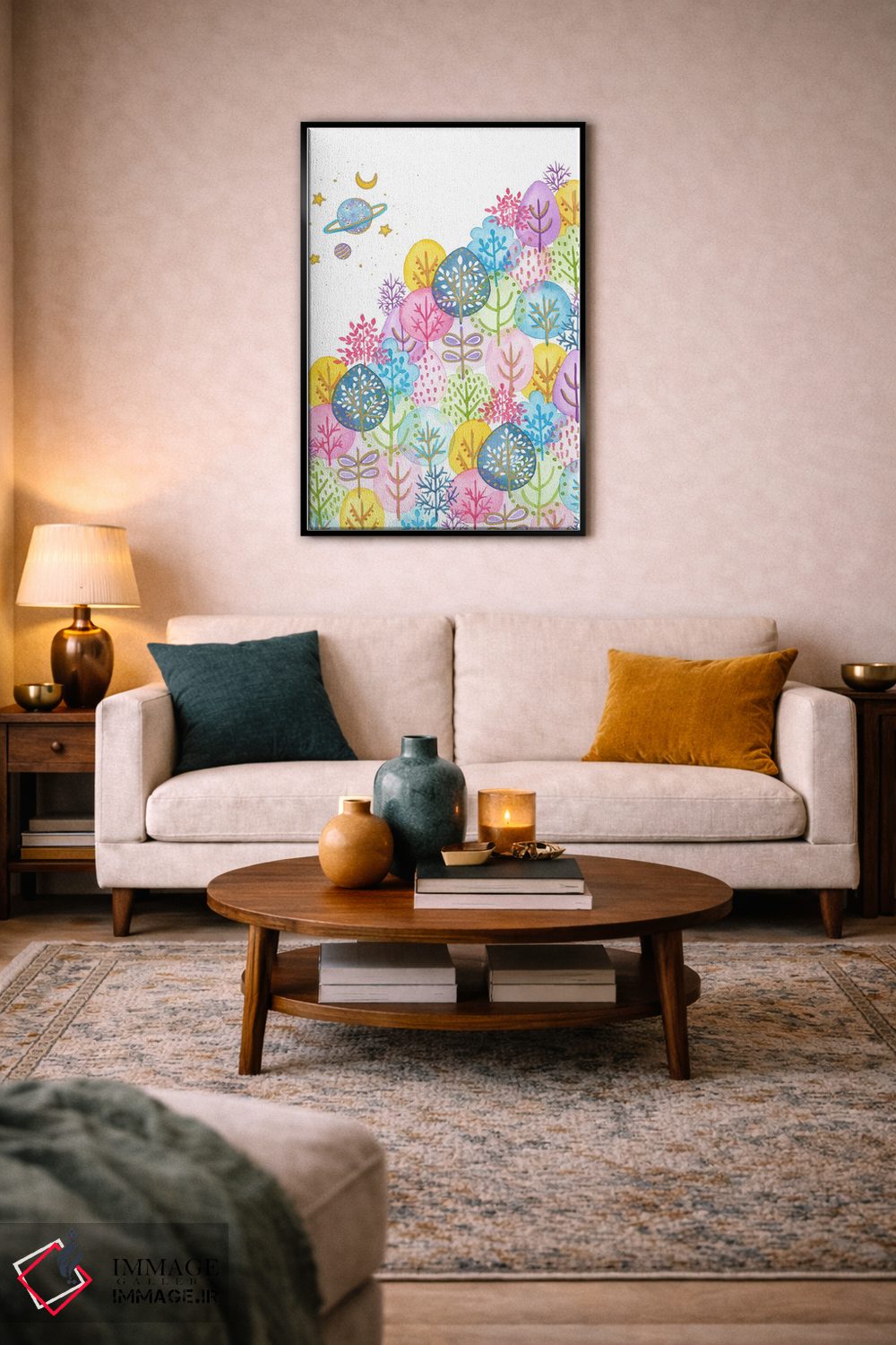 تابلو دکوراتیو ژوپیتر اثر اف ان کی دیزاینز - D4B