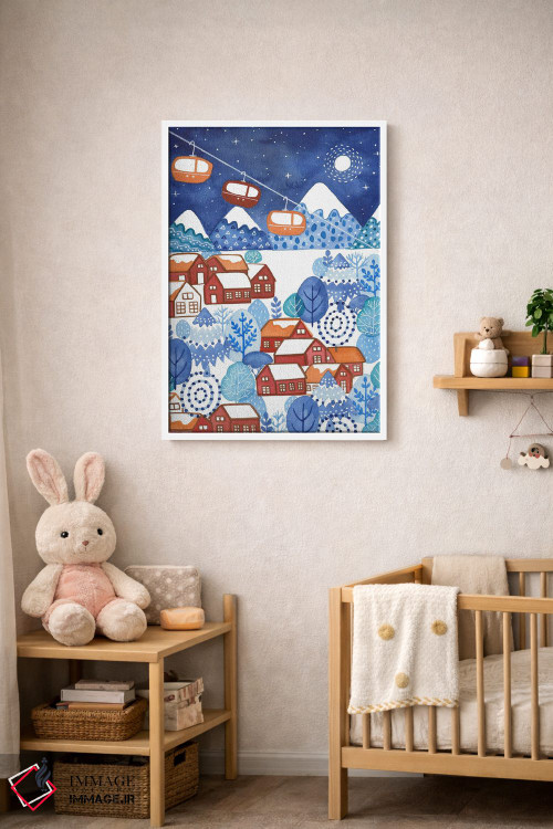 تابلو دکوراتیو فصل شاد اثر اف ان کی دیزاینز - D3W