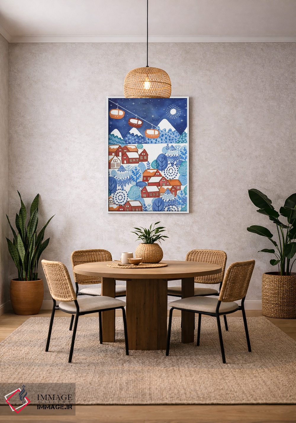 تابلو دکوراتیو فصل شاد اثر اف ان کی دیزاینز - D4W