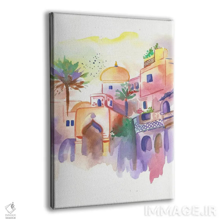 تابلو دکوراتیو سفر مراکش اثر اف ان کی دیزاینز - نمای پرسپکتیو محصول