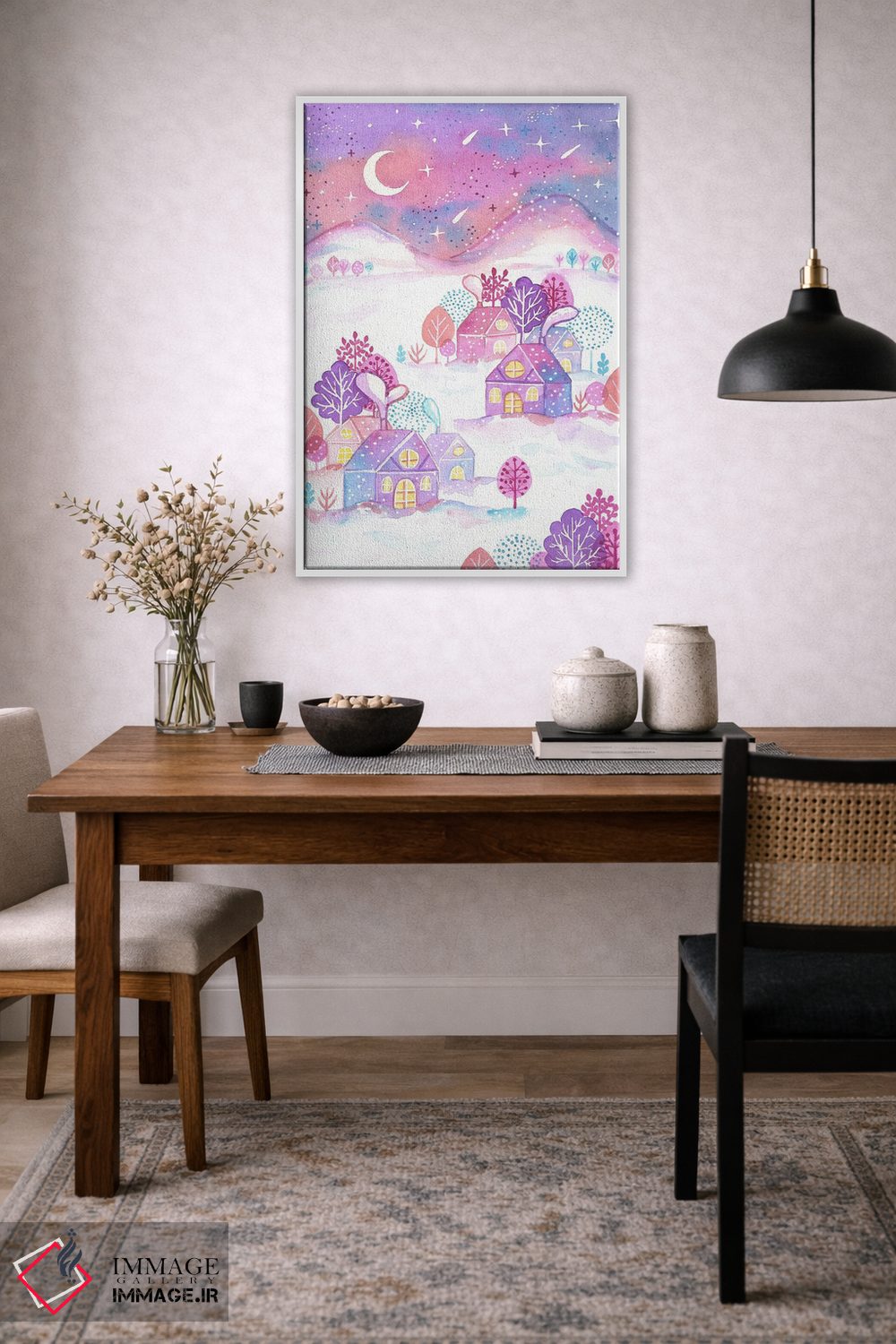 تابلو دکوراتیو گم شده در رنگ های عصر اثر اف ان کی دیزاینز - D3W