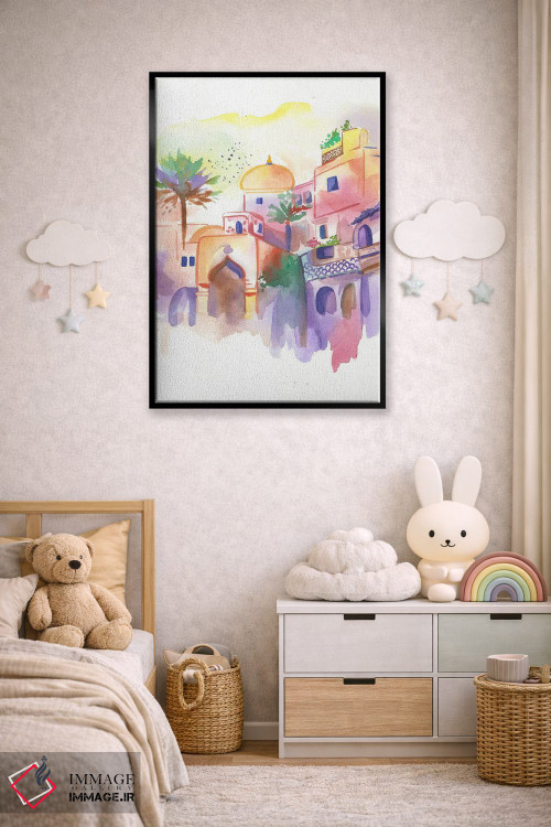 تابلو دکوراتیو سفر مراکش اثر اف ان کی دیزاینز - D5B
