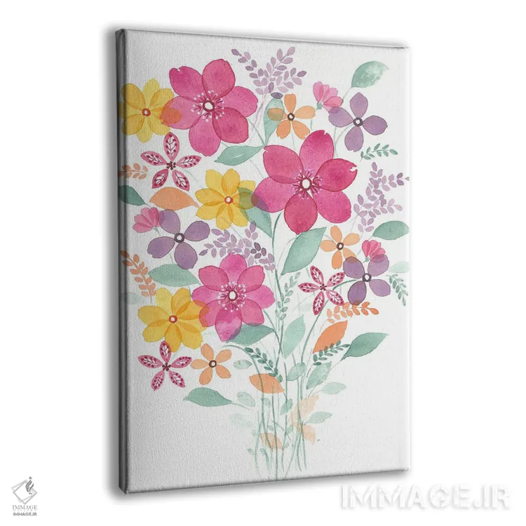 تابلو دکوراتیو دکور گل دار اثر اف ان کی دیزاینز - نمای پرسپکتیو محصول