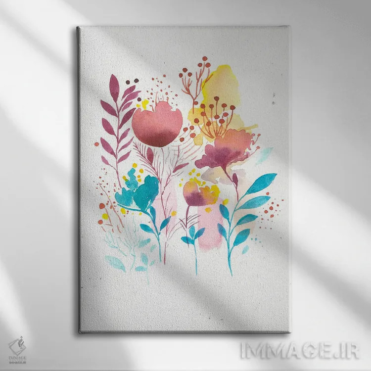 تابلو دکوراتیو طرح گلوله ای اثر اف ان کی دیزاینز - نمای روبهرو روی دیوار