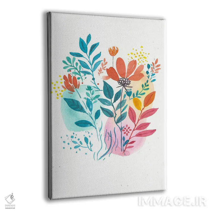تابلو دکوراتیو گل های ساده اثر اف ان کی دیزاینز - نمای پرسپکتیو محصول