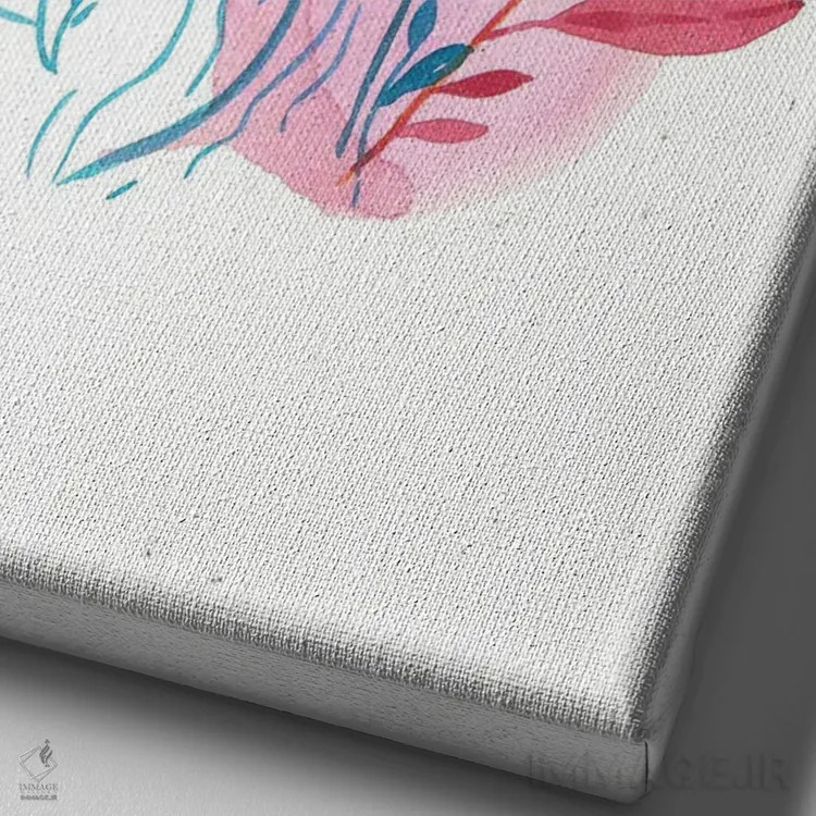 تابلو دکوراتیو گل های ساده اثر اف ان کی دیزاینز - نمای نزدیک بافت بوم