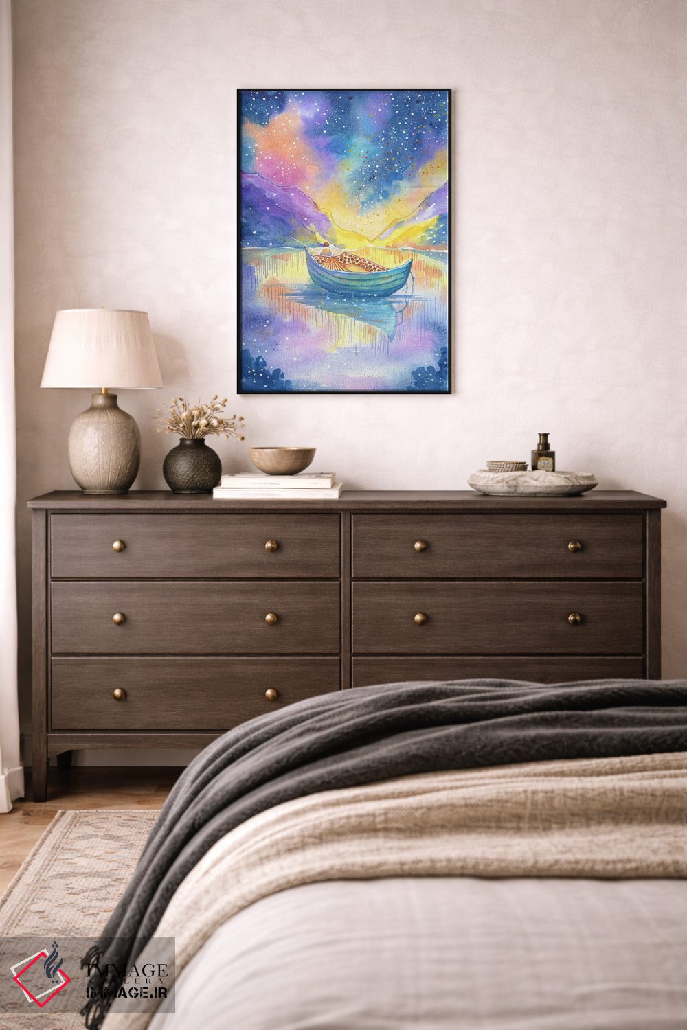 تابلو دکوراتیو یک روز ممکن است جهان را تغییر دهی اثر اف ان کی دیزاینز - D5B