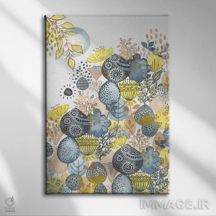 تابلو دکوراتیو بعدازظهر اثر اف ان کی دیزاینز - نمای روبهرو روی دیوار