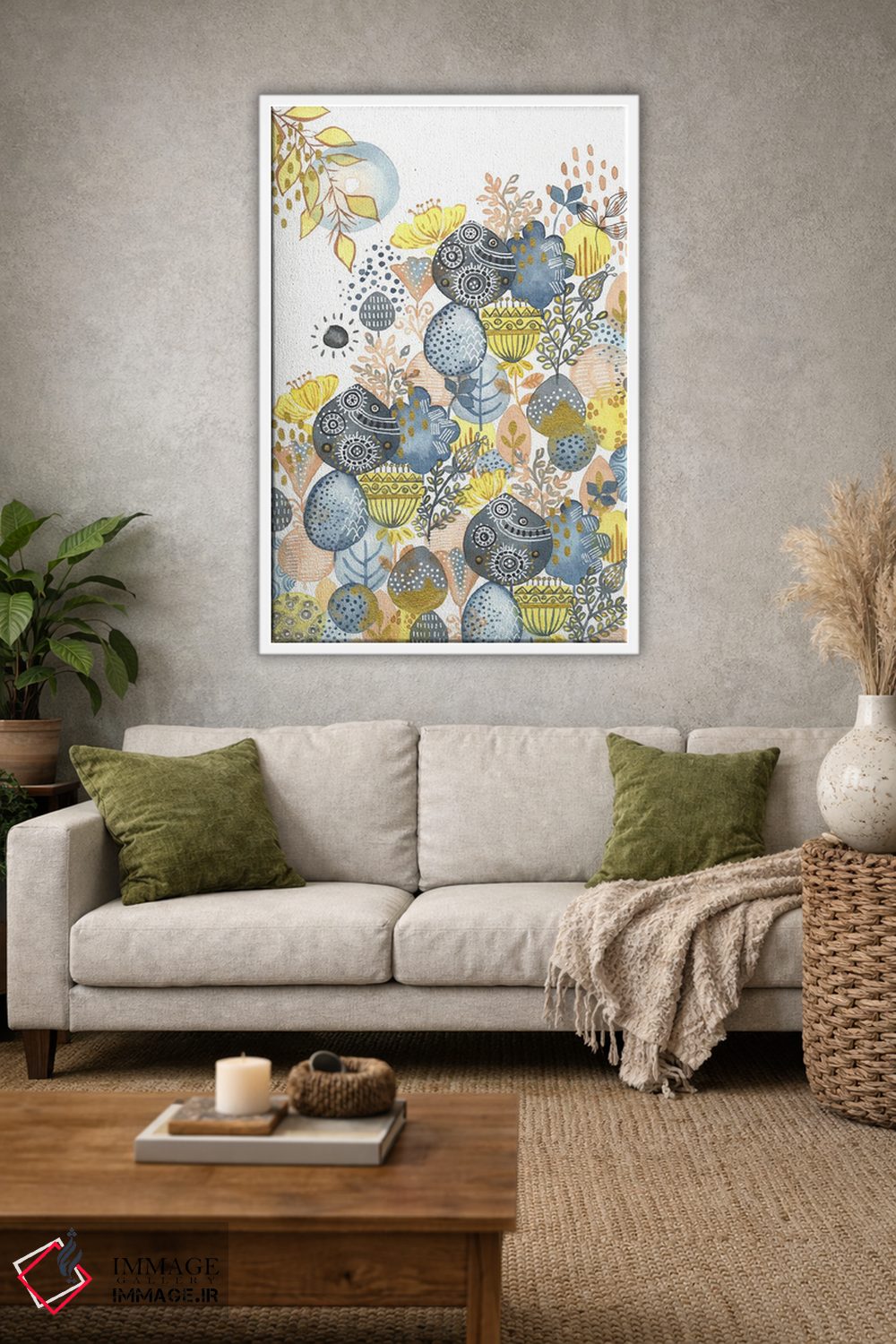 تابلو دکوراتیو بعدازظهر اثر اف ان کی دیزاینز - D1W