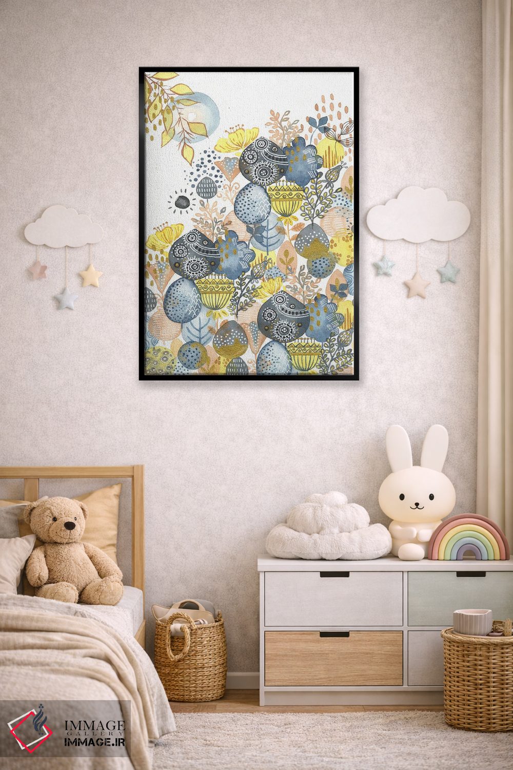 تابلو دکوراتیو بعدازظهر اثر اف ان کی دیزاینز - D6B