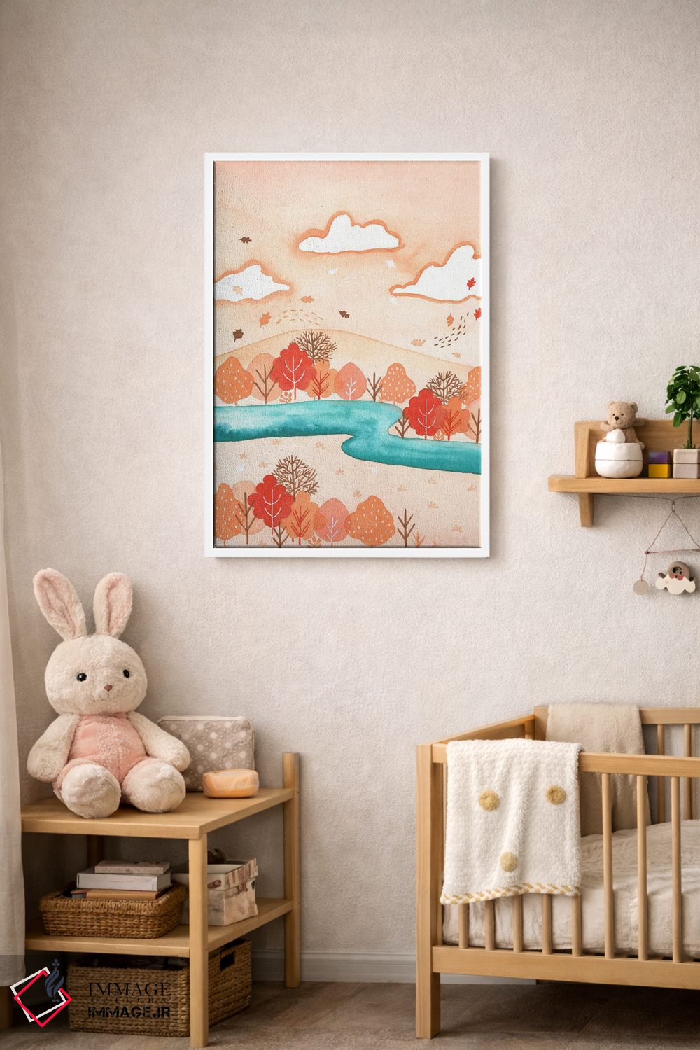 تابلو دکوراتیو نسیم پاییزی اثر اف ان کی دیزاینز - D3W