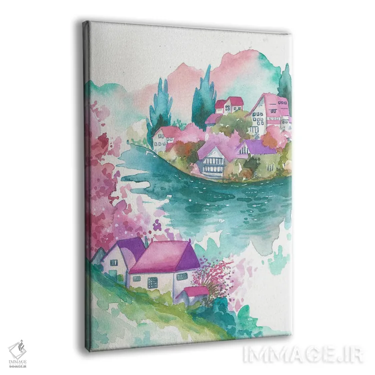 تابلو دکوراتیو زندگی زیبا اثر اف ان کی دیزاینز - نمای پرسپکتیو محصول