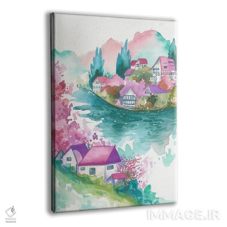 تابلو دکوراتیو زندگی زیبا اثر اف ان کی دیزاینز - نمای پرسپکتیو محصول