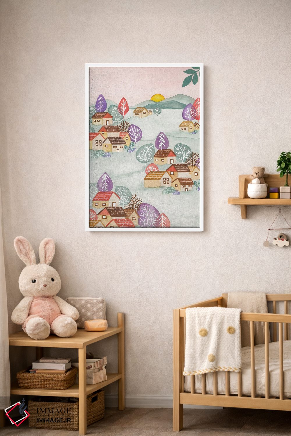 تابلو دکوراتیو روستای بهاری اثر اف ان کی دیزاینز - D3W