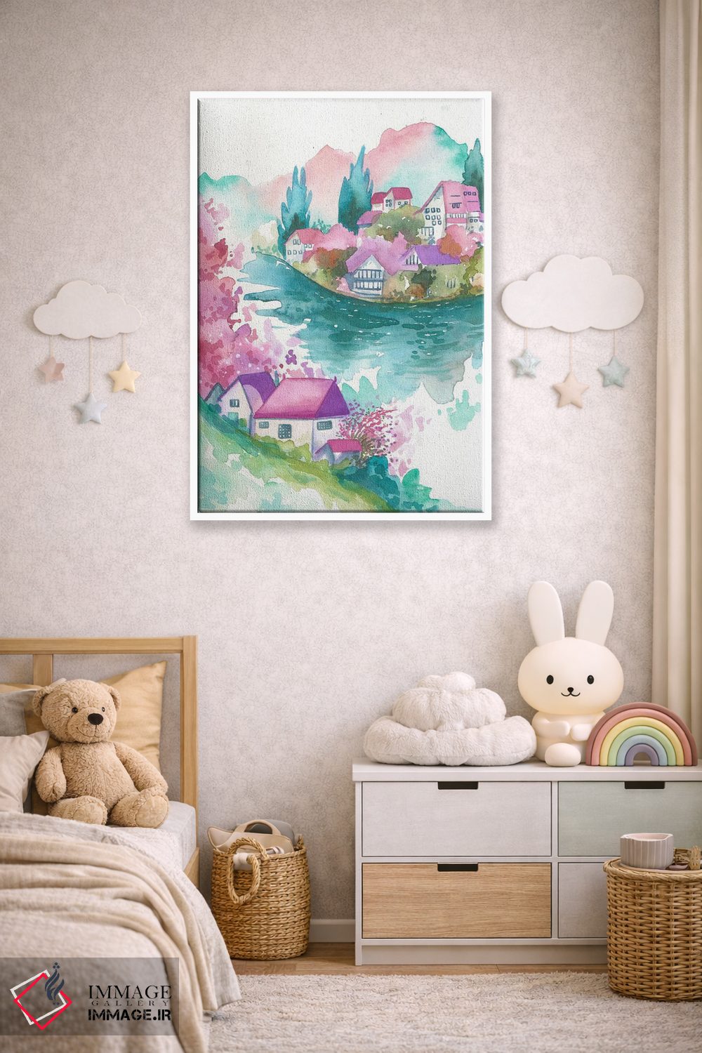 تابلو دکوراتیو زندگی زیبا اثر اف ان کی دیزاینز - D4W