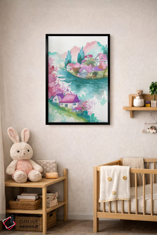 تابلو دکوراتیو زندگی زیبا اثر اف ان کی دیزاینز - D5B