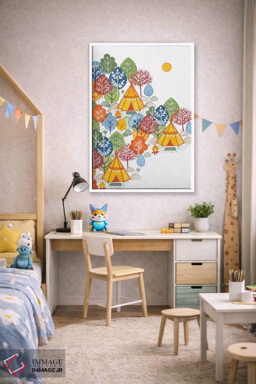 تابلو دکوراتیو اردوگاه تابستانی اثر اف ان کی دیزاینز - D1W