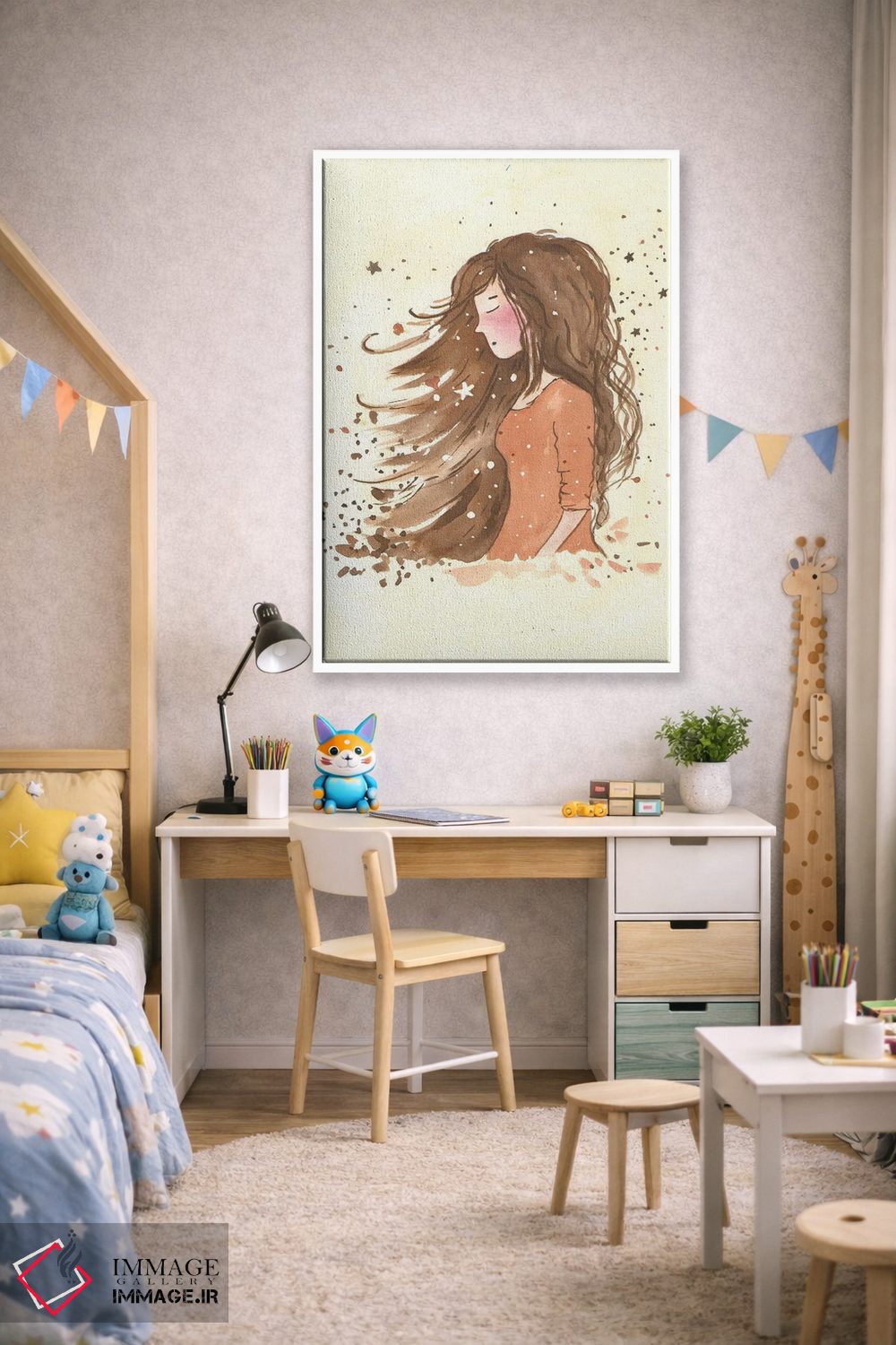 تابلو دکوراتیو آرزو کردن هنگام دیدن ستاره اثر اف ان کی دیزاینز - D1W