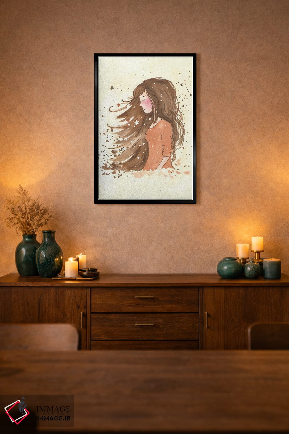 تابلو دکوراتیو آرزو کردن هنگام دیدن ستاره اثر اف ان کی دیزاینز - D2B