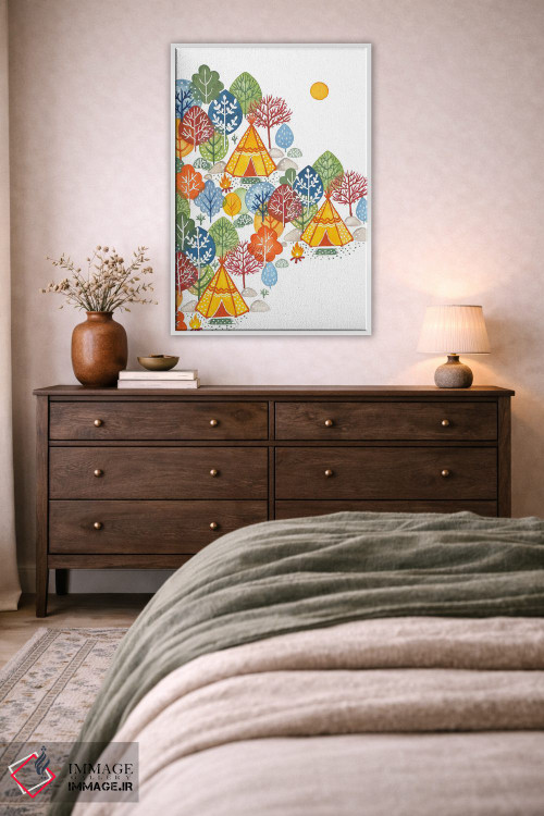 تابلو دکوراتیو اردوگاه تابستانی اثر اف ان کی دیزاینز - D4W