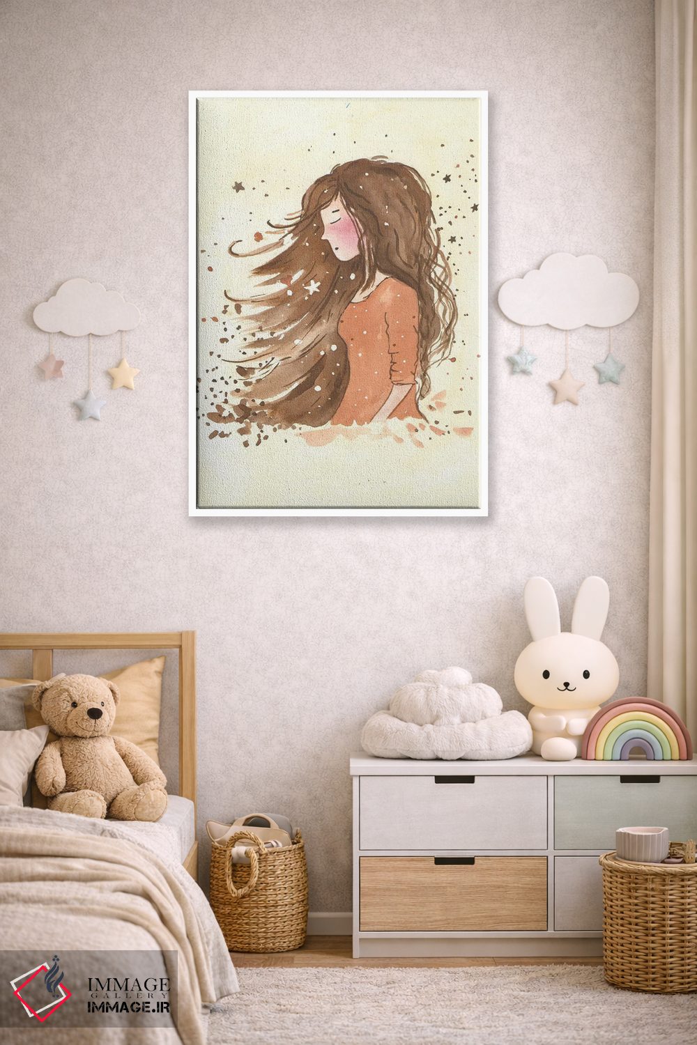 تابلو دکوراتیو آرزو کردن هنگام دیدن ستاره اثر اف ان کی دیزاینز - D4W