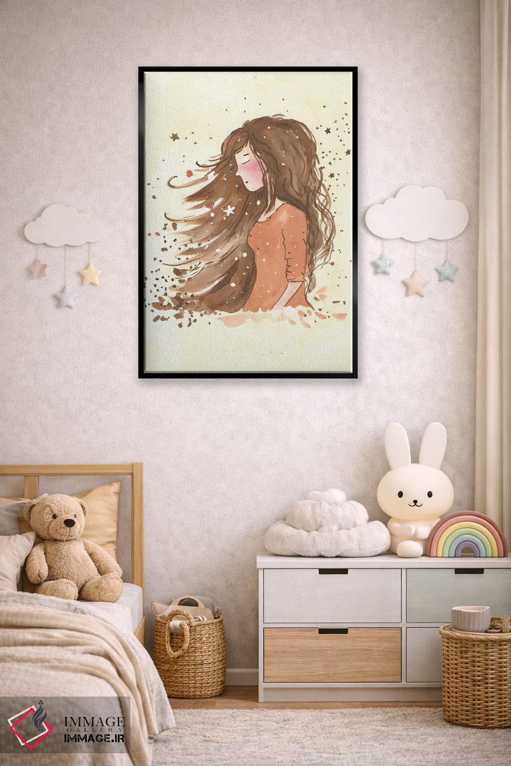 تابلو دکوراتیو آرزو کردن هنگام دیدن ستاره اثر اف ان کی دیزاینز - D6B