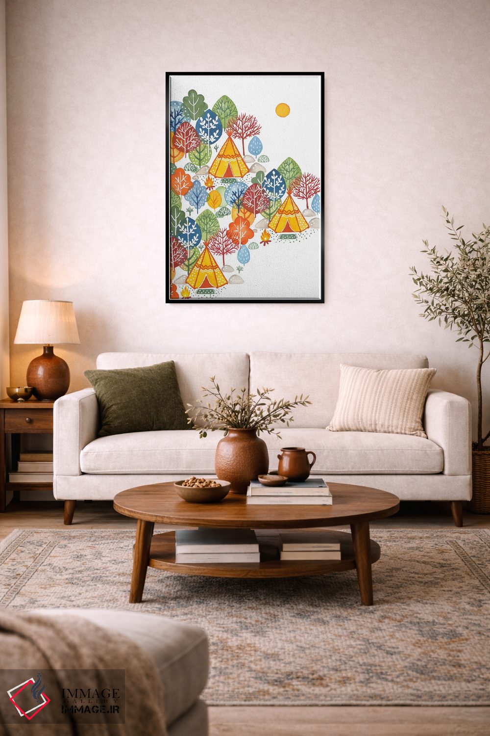 تابلو دکوراتیو اردوگاه تابستانی اثر اف ان کی دیزاینز - D6B