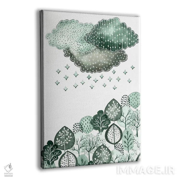 تابلو دکوراتیو برکت آسمانی اثر اف ان کی دیزاینز - نمای پرسپکتیو محصول