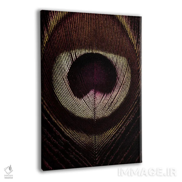 تابلو دکوراتیو پر طاووس برنزی اثر آلیسون فنل - نمای پرسپکتیو محصول