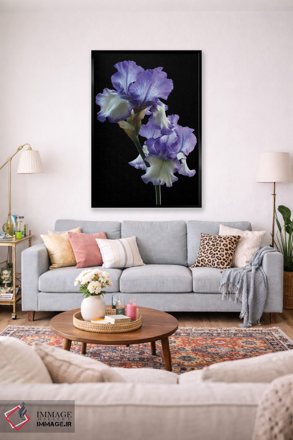 تابلو دکوراتیو ایریس حلقه حلقه اثر آلیسون فنل - D1B