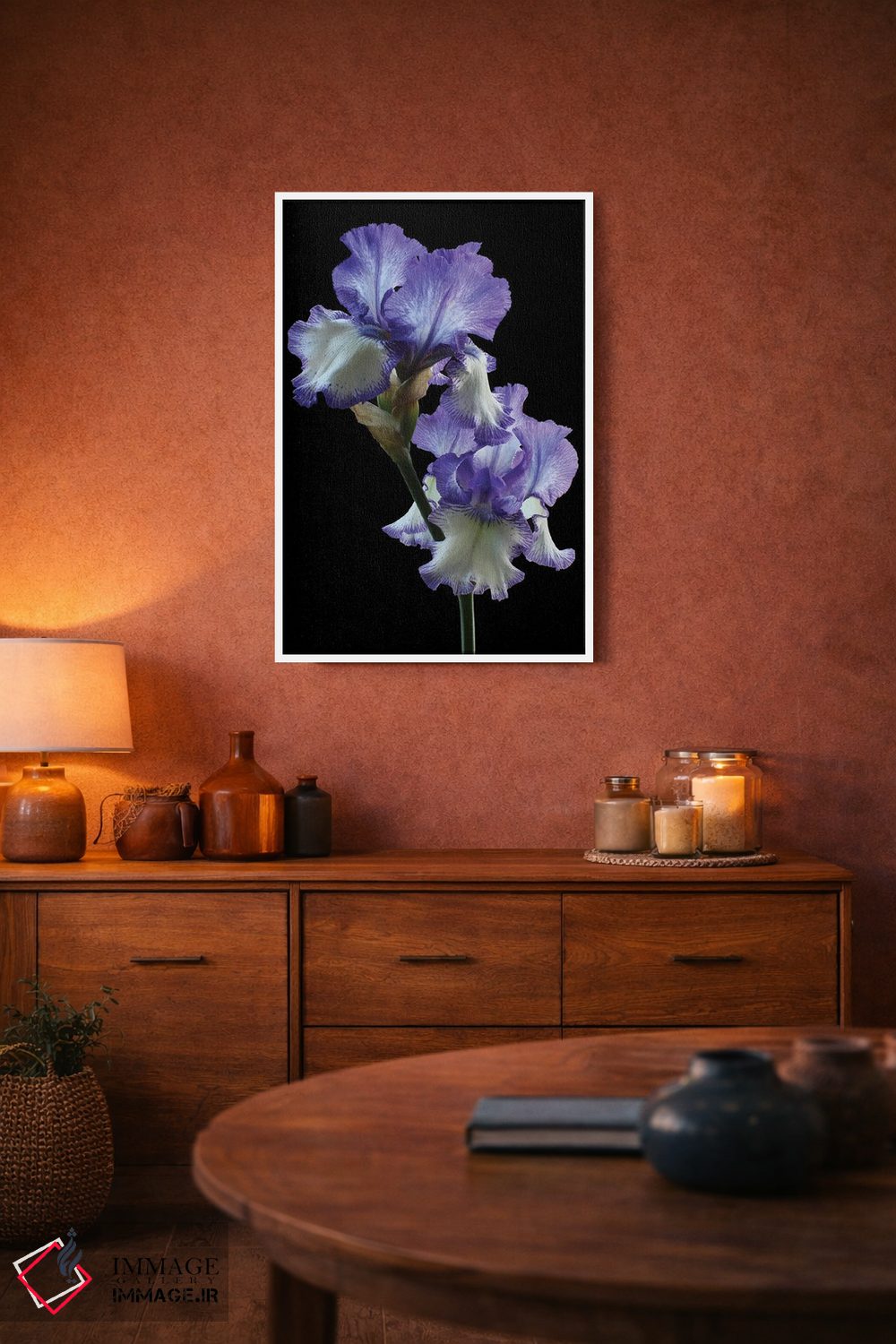 تابلو دکوراتیو ایریس حلقه حلقه اثر آلیسون فنل - D2W