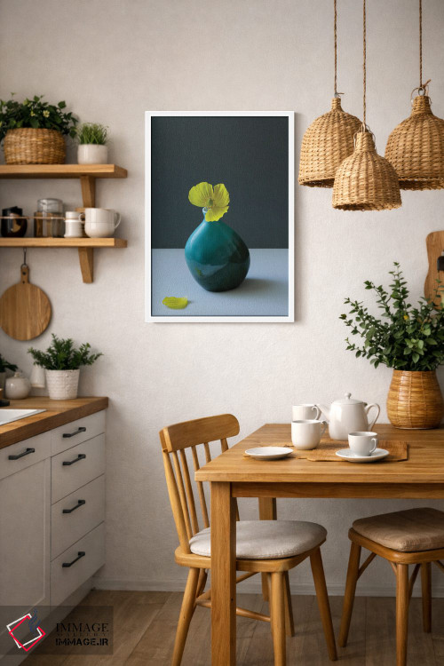 تابلو دکوراتیو طبیعت بی جان خشخاش زرد ولزی اثر آلیسون فنل - D3W