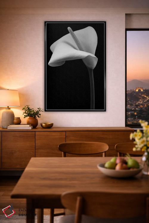 تابلو دکوراتیو گل زنبق آرم اثر آلیسون فنل - D2B