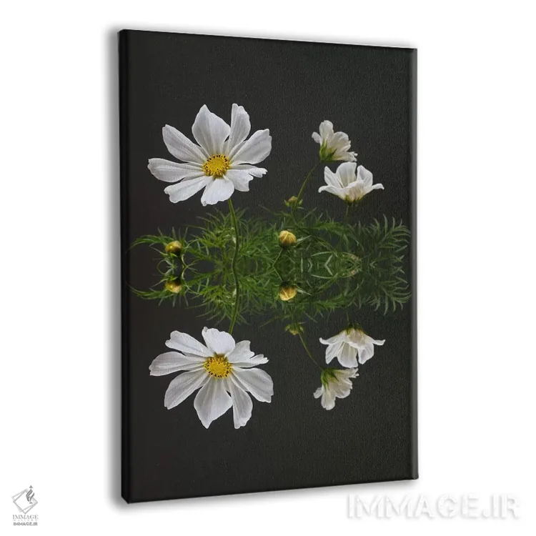 تابلو دکوراتیو بازتاب گل کیهان اثر آلیسون فنل - نمای پرسپکتیو محصول