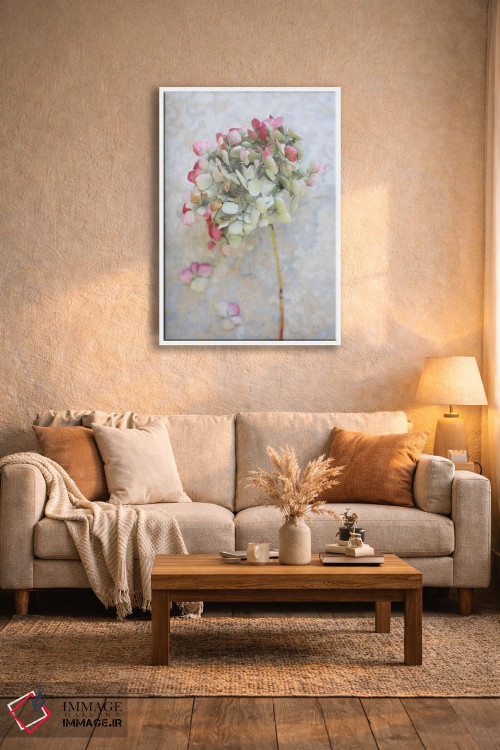 تابلو دکوراتیو ادریسی خشک پاستلی ۱ اثر آلیسون فنل - D3W