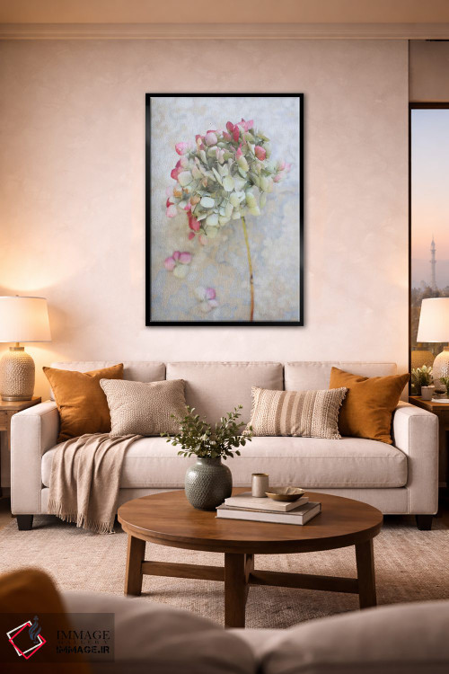 تابلو دکوراتیو ادریسی خشک پاستلی ۱ اثر آلیسون فنل - D2B